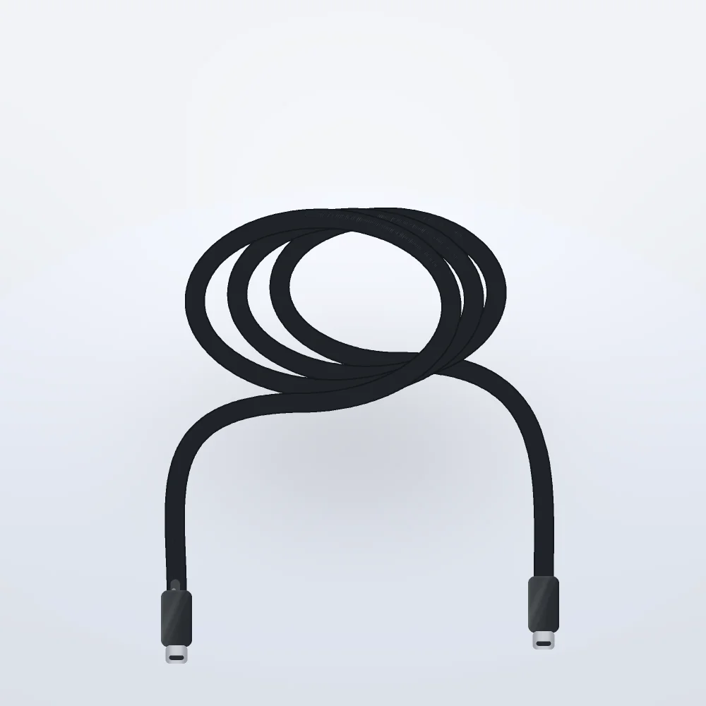 کابل تبدیل USB-C به USB-C باسئوس مدل CoolPlay طول 1 متر — مشکی